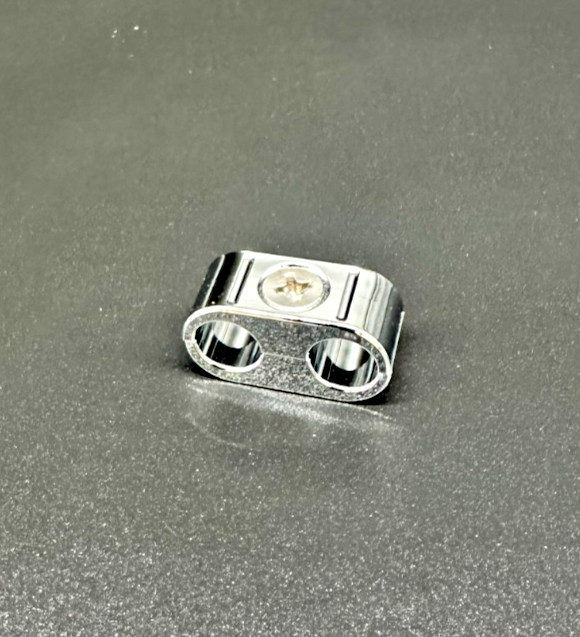 Chrome dual throttle idle cable clamp seperator guide chopper bobber harley