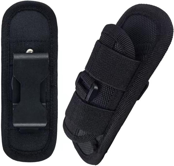 Tactical Flashlight Holster, Flashlight Pouch, Tactical Flashlight Carrying C...