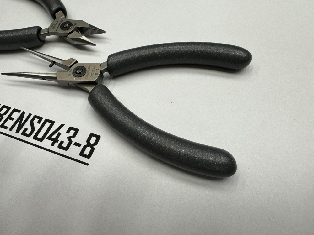 Snap-on Tools DARK TITANIUM 2pc Soft Needle & Snipe Nose Precision Pliers Set
