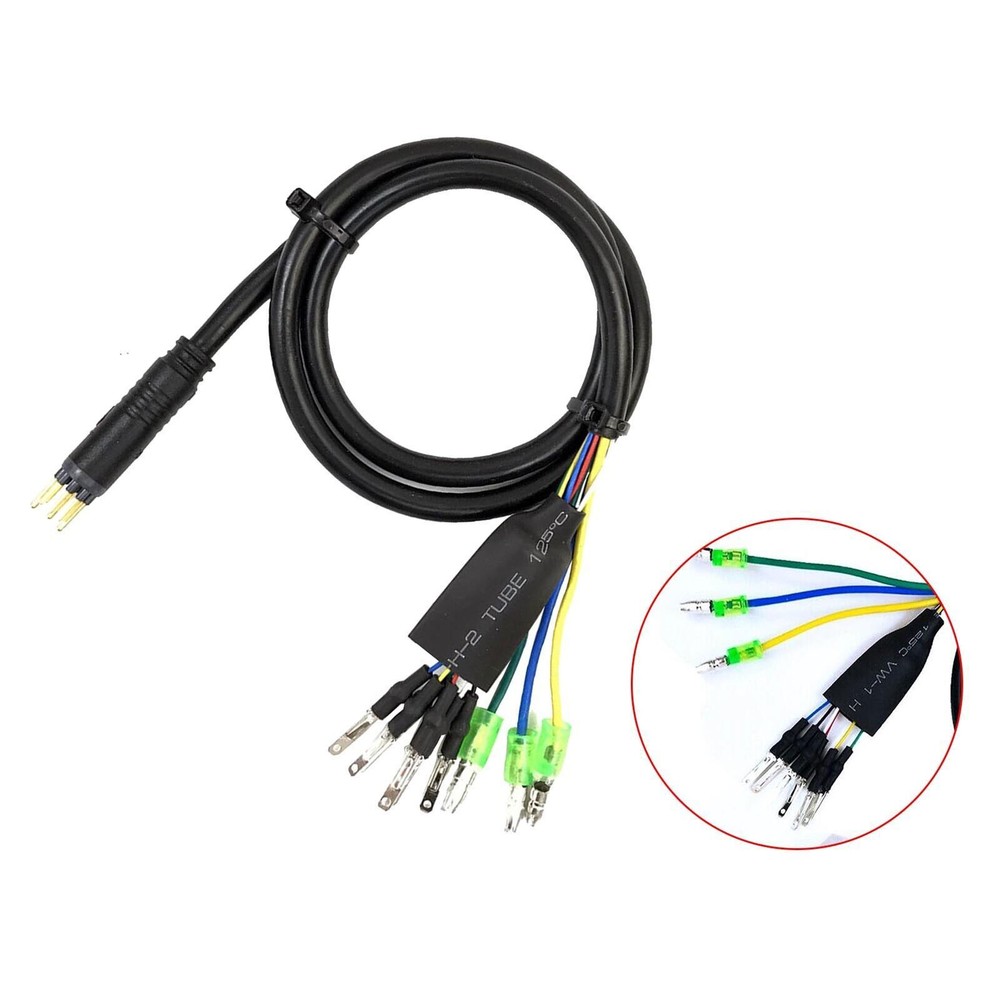 9 Pin Conversion Line Waterproof Connector E-Bike Motor Convert Extension Cable