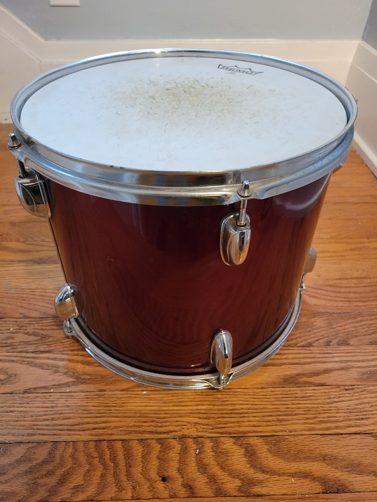 🔥🔥16” Floor Tom & 14" Mount Tom Maroon Check 📸 🔥🔥