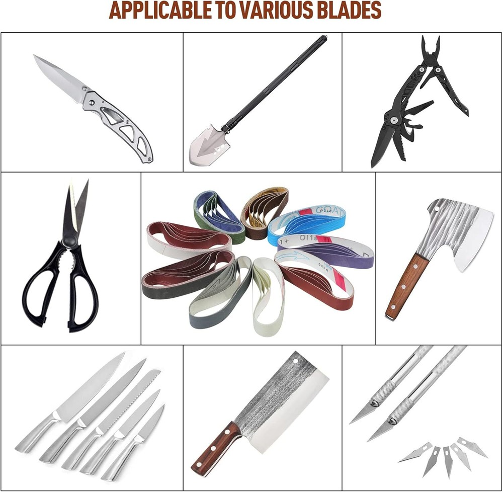 Work Sharp Ken Onion Edition Replacement Belt Kit, 45 Pcs