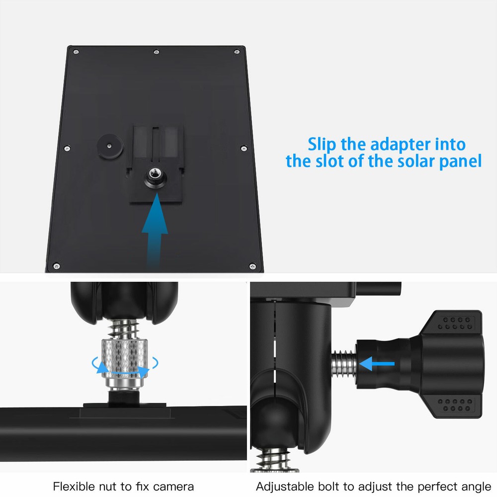 Weatherproof Gutter Mount/ Bracket for Ring SUPER Solar Panel