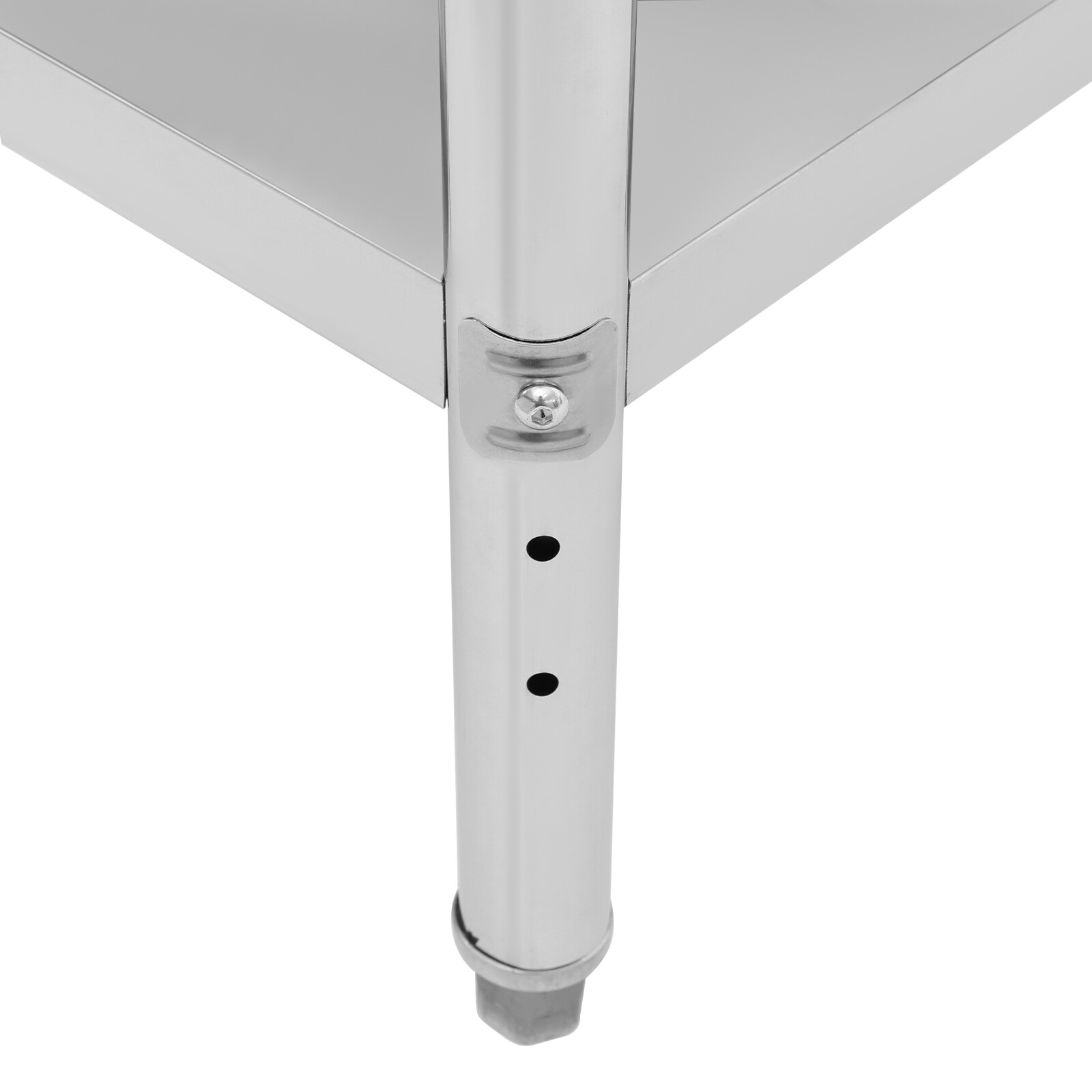 24" x 24" Stainless Steel Kitchen Work Table Commercial w/ Backsplash Kitchen