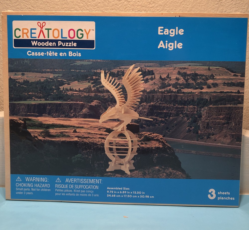 CREATOLOGY 3D Wooden Puzzle: "Eagle" NEW -