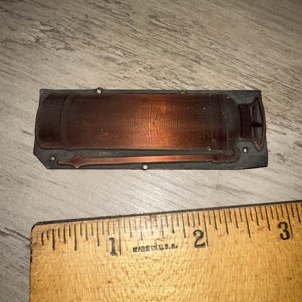 Printing Block “ Old Copper Fire Extinguisher “