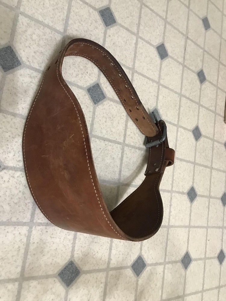 Vintage Altus Weight Lifting Leather Back Support Belt - 40" - Small to Medium