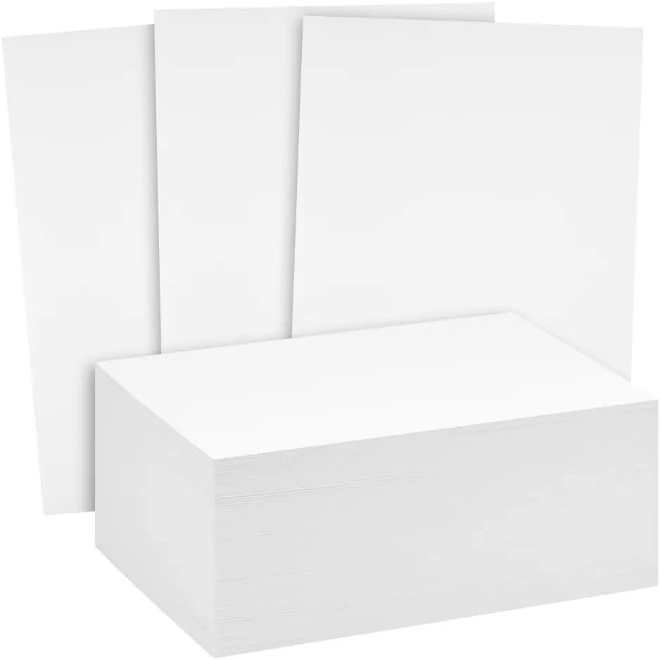 100 Pack of 3X5 Inches Thick Heavyweight Index Cards on 110Lb Card Stock - Perfe