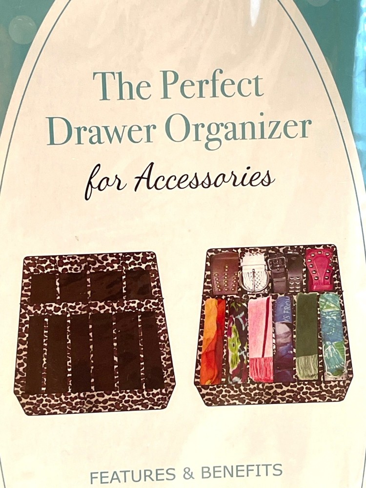 Perfect Drawer Accessory Organizer Storage Sections Compartments Leopard Print