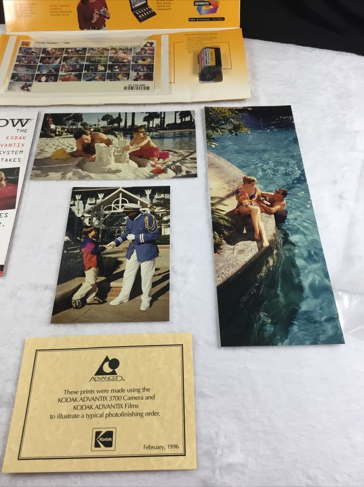 Eastman Kodak Advantix Processing Convention Giveaway Brochure +Sample Cassette
