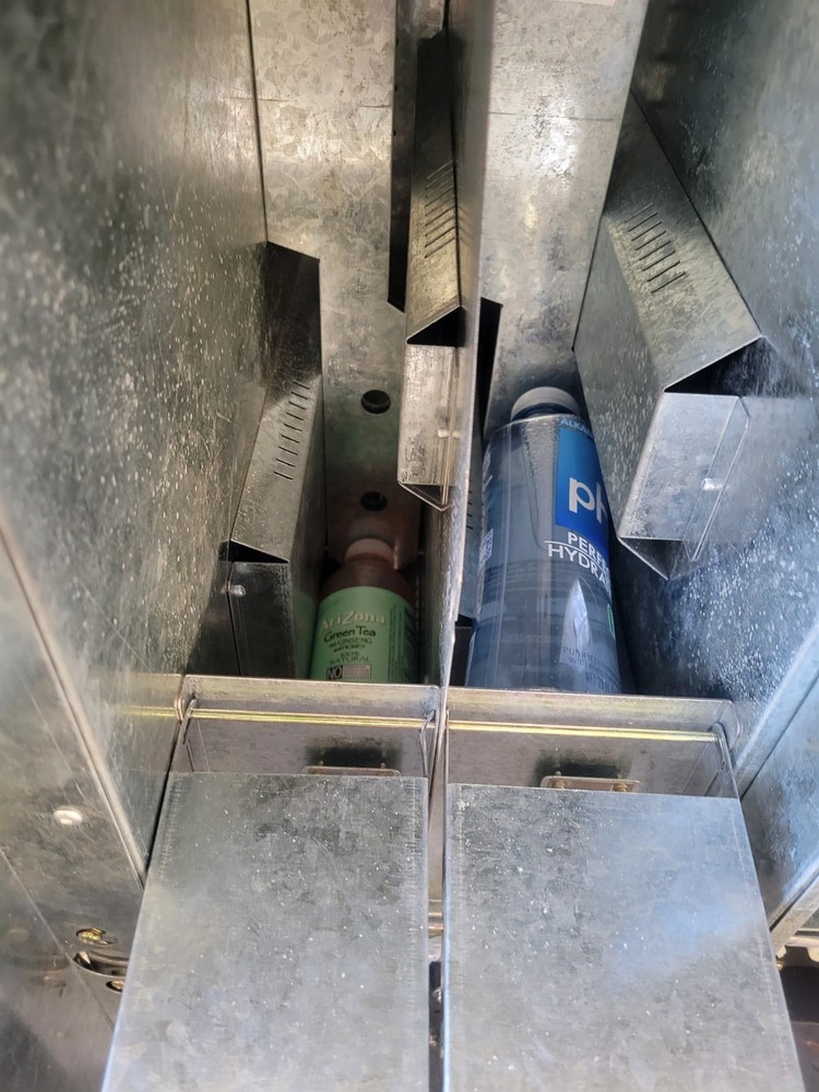 combo snack machine - added inside light - accepts bills $1-20 and dollar coins