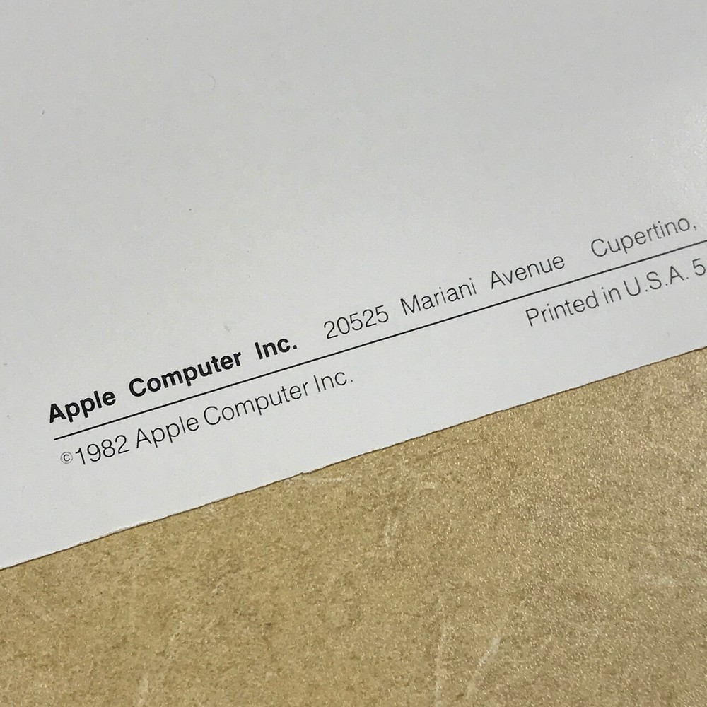 RARE Find FLYER Apple Computer "Apple III Quick File" 1982