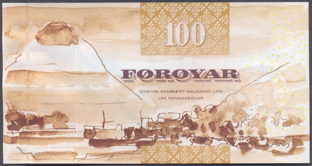 Faeroe Islands 100 Kroner 2002 UNC