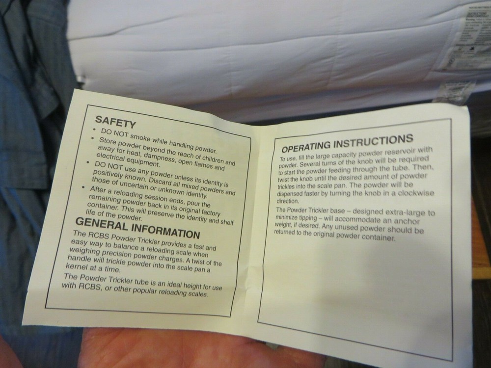 NEW RCBS Powder Trickler