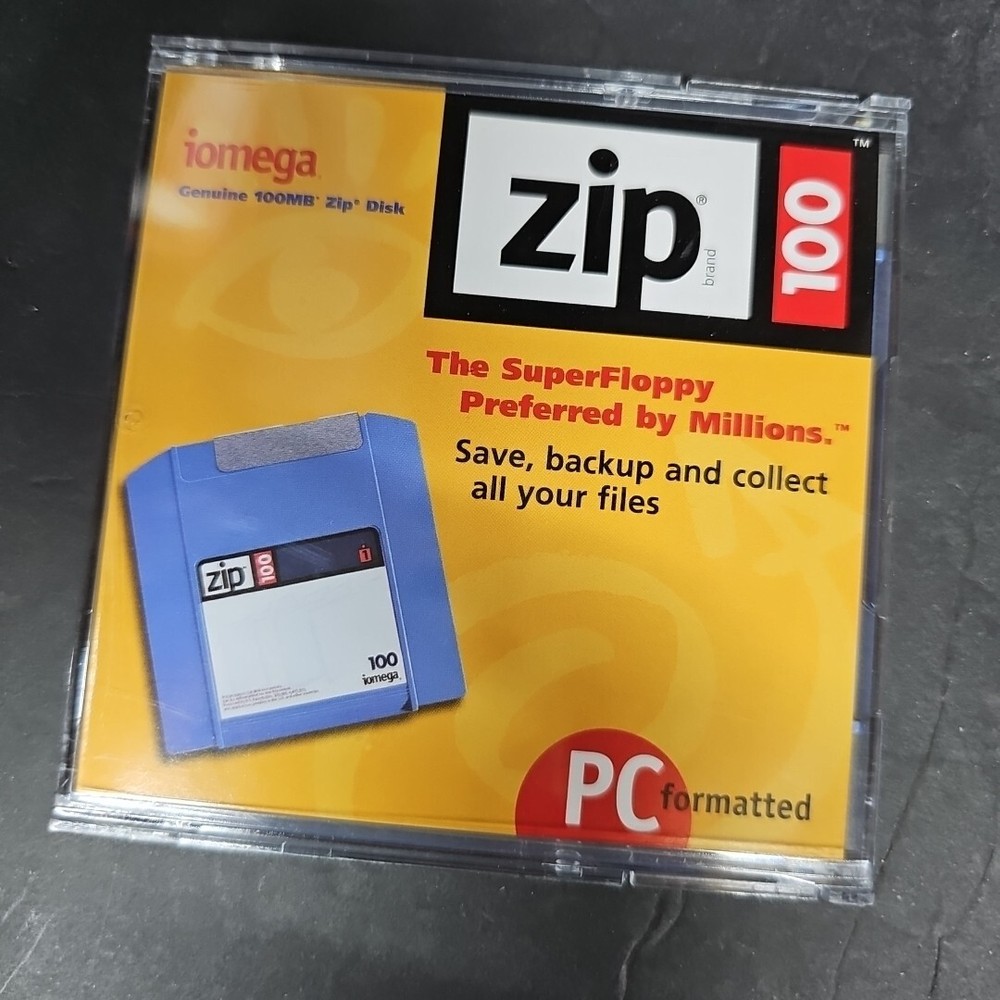 Iomega ZIP 100 disks formatted Colors