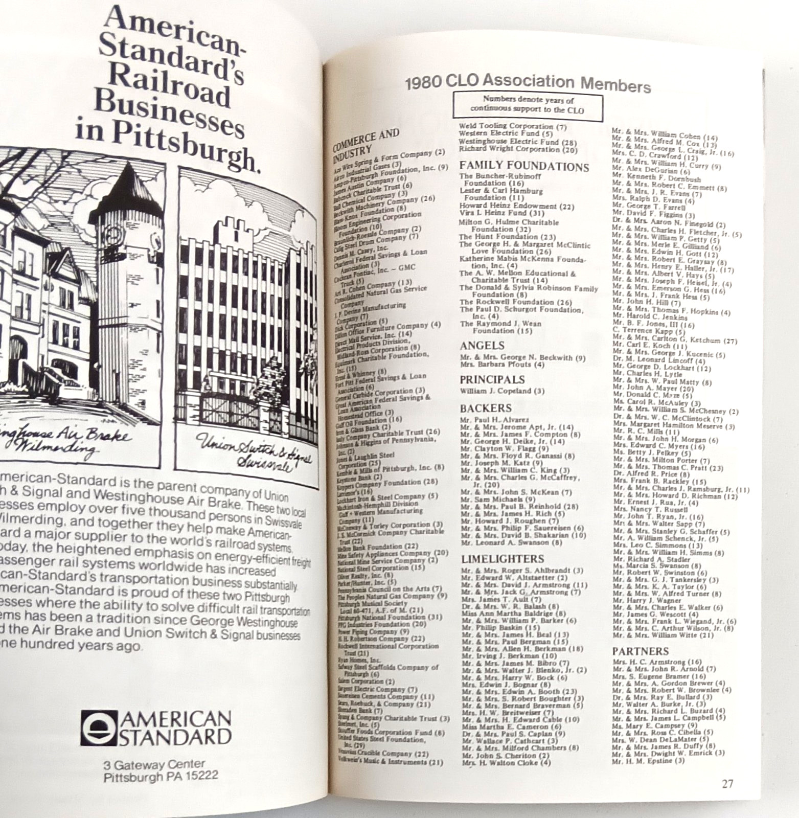 1980 Pittsburgh PA Civic Light Opera Association Naughty Marietta VTG Program