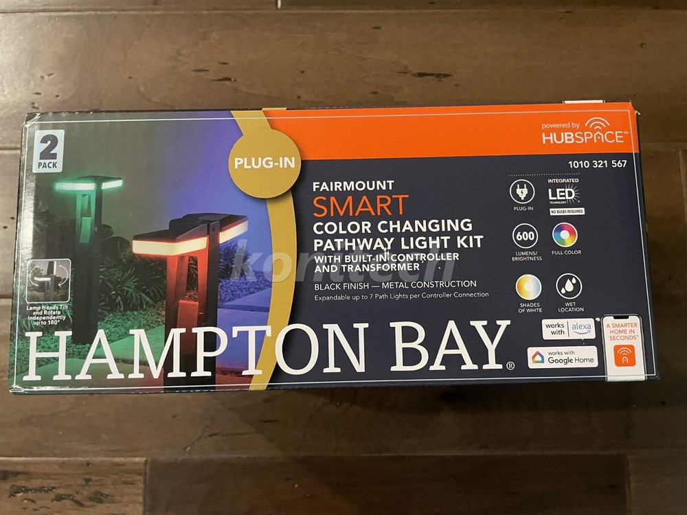 Hampton Bay Smart Color Changing Pathway Light Kit Controller Transformer