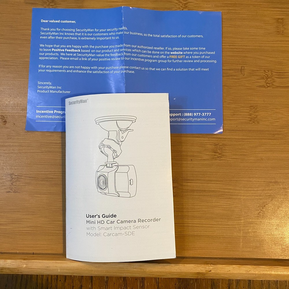 HD CAR CAMERA RECORDER BY SECURITYMAN