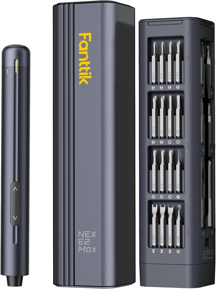 Precision Electric Screwdriver - Mini Size, 3 Torque Settings, USB-C Charging