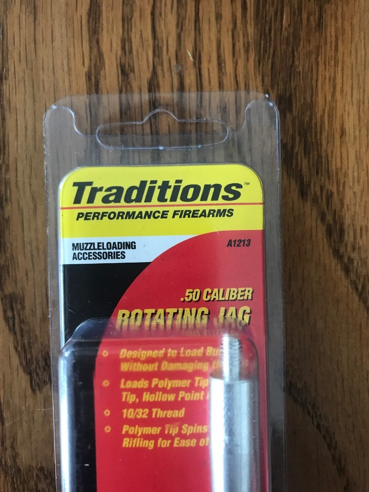 Traditions Performance Firearms A1213 Muzzleloader .50 Cal Rotating Jag-New