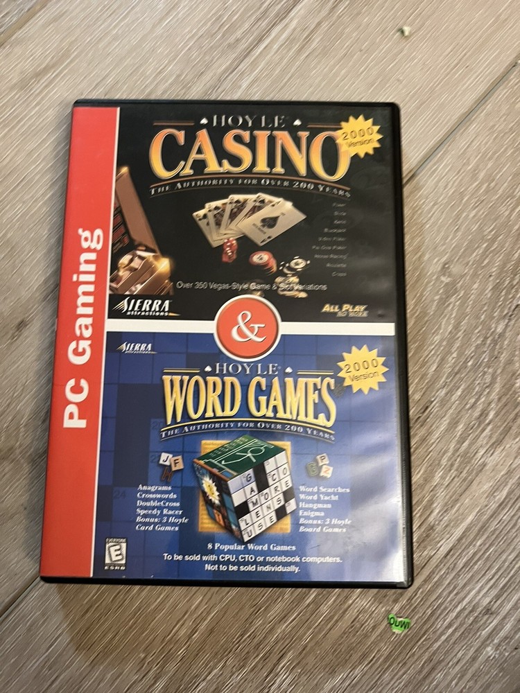 Hoyle Casino 2000 Version / Hoyle Word Games 2000 Version PC 2 Games CD ROM