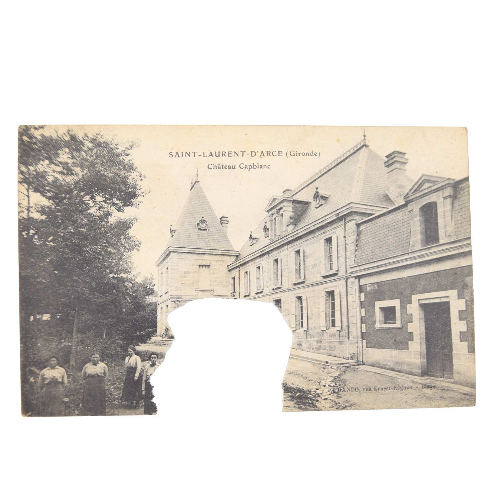 WW1 US Soldiers Mail Postcard Co. B 302nd Battalion Tank Corps France Postcard