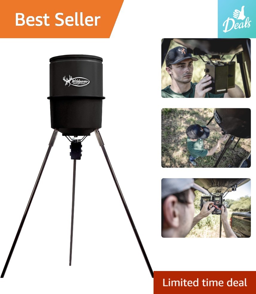 Effortless Setup: Quick-Set 225 lb Game Feeder with Programmable Digital Timer