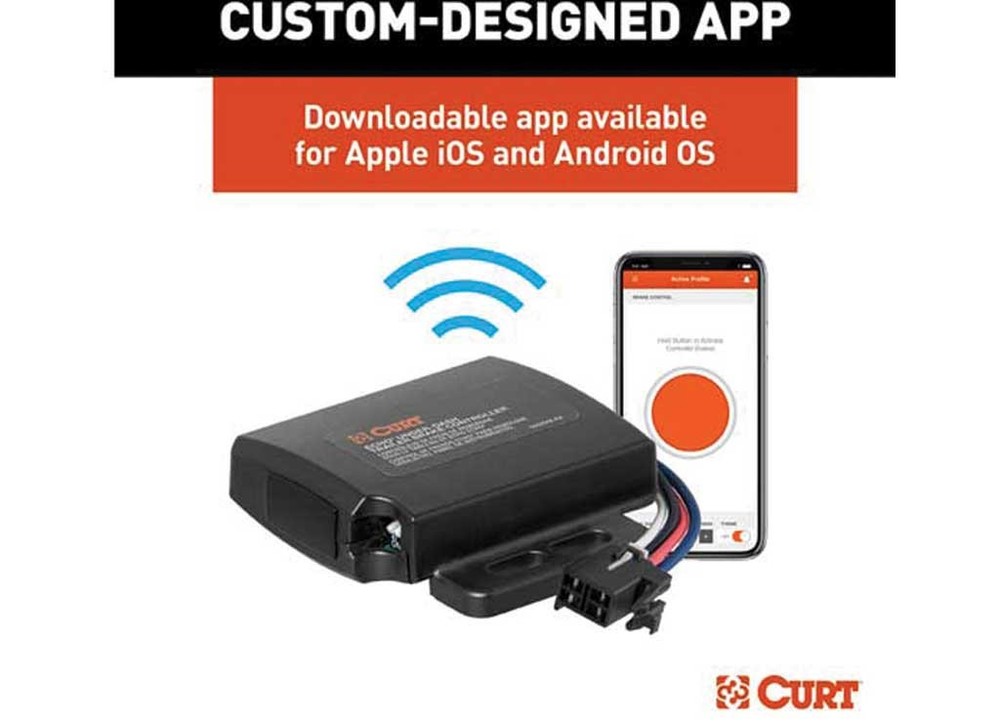 Curt 51190 Echo Under-Dash Brake Controller Bluetooth Smartphone Connection
