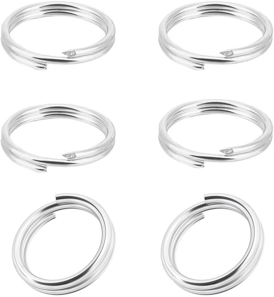 20Pcs Adabele Authentic 925 Sterling Silver 7Mm Split Jump Ring round Open Conne