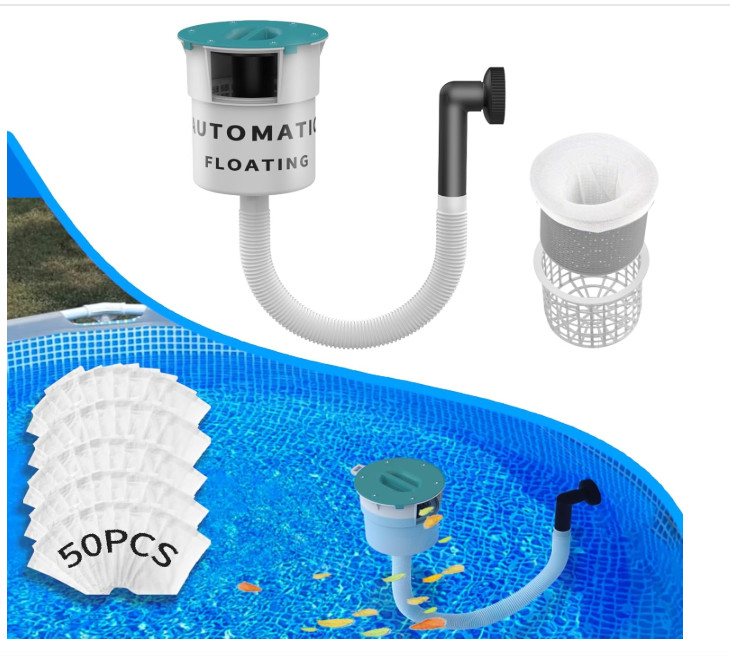 Surface Float Skimmer,2025 Upgrade,No Installation Required, no Adjustable Br...
