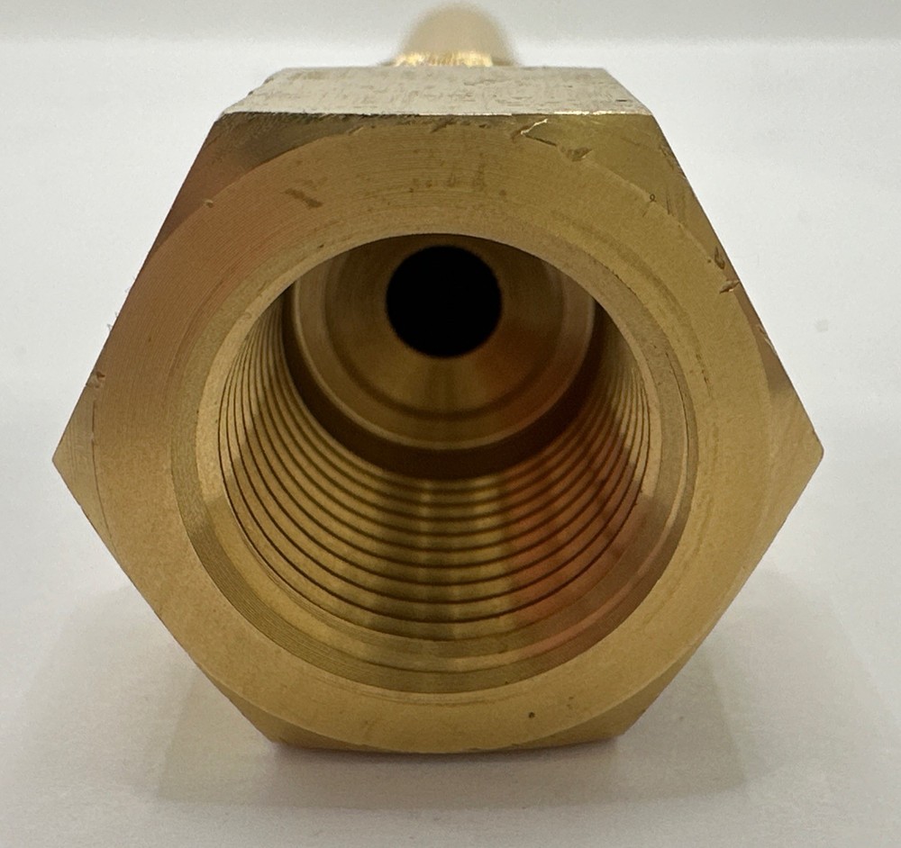 Brass Threaded Stepped Thermowell 3/4" NPT x 7.5" Insertion Open Box