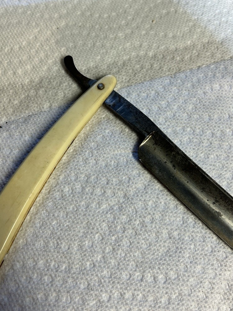 mont rosa extra solingen extra straight razor 300 White Handle