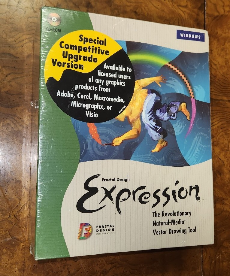 Expression Fractal Design Natural-Media Vector Drawing Tool Program Windows 1996