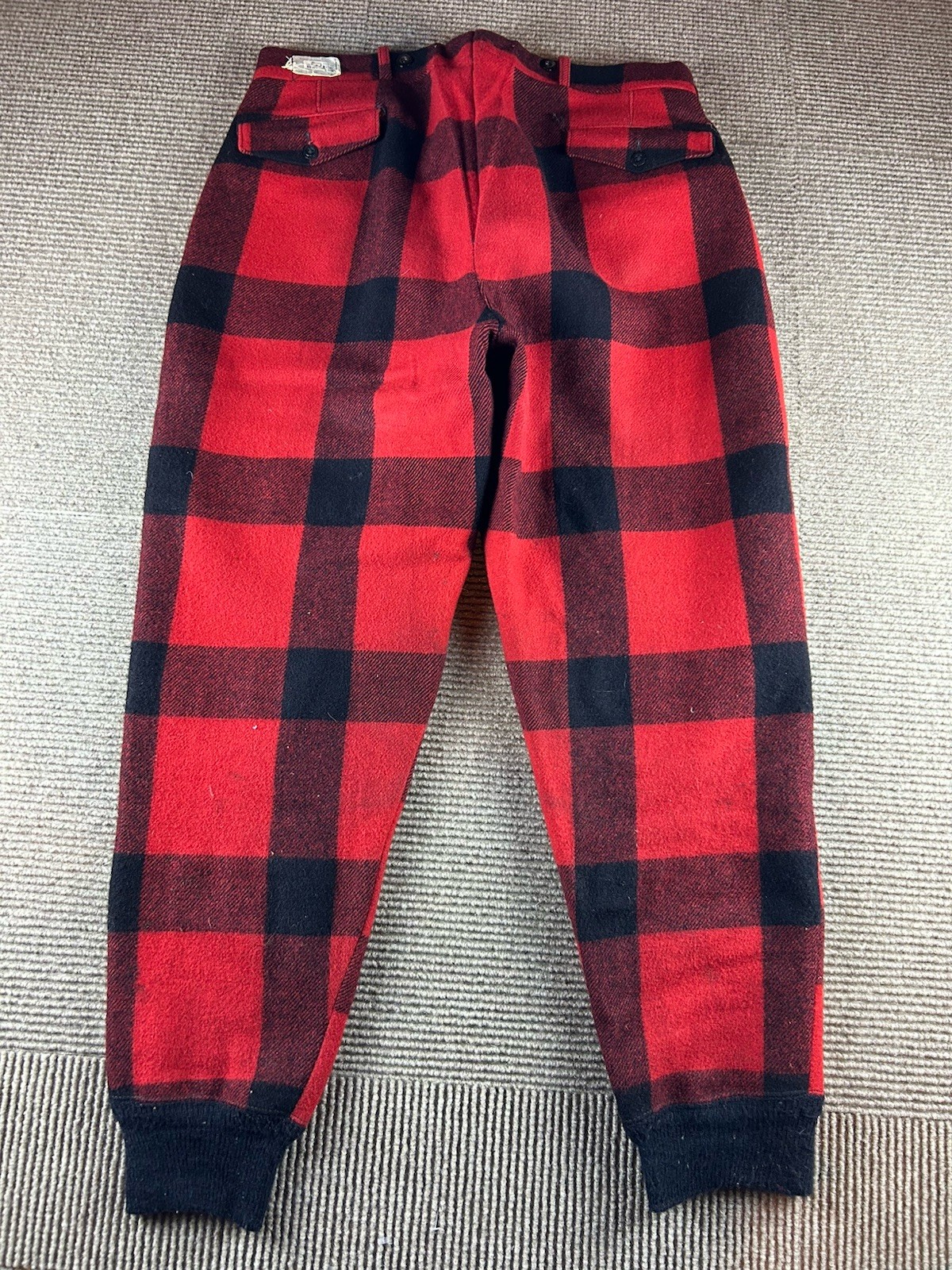 Vintage Woolrich Jacket Mens 40 Buffalo Plaid Mackinaw Wool Hunting & Pants NWT