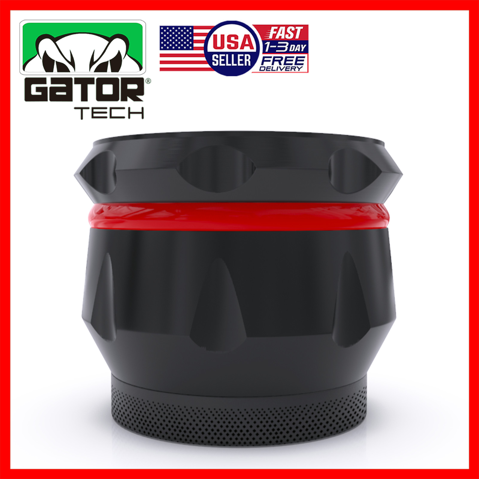 Tobacco Herb Grinder Spice Herbal Metal Crusher 2.5” Large Hand Handle Muller