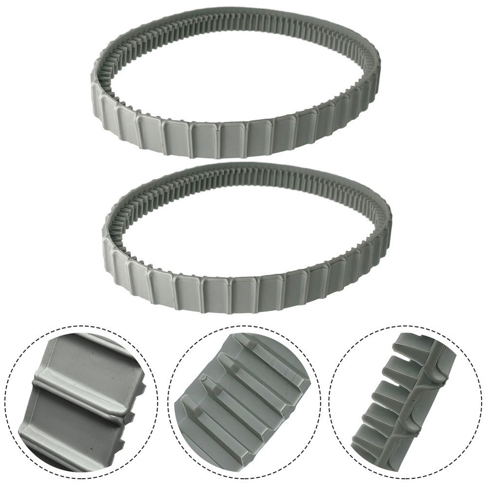 Compatible Replacement Tracks for Various Pool Cleaners Grey Rubber (2pcs)