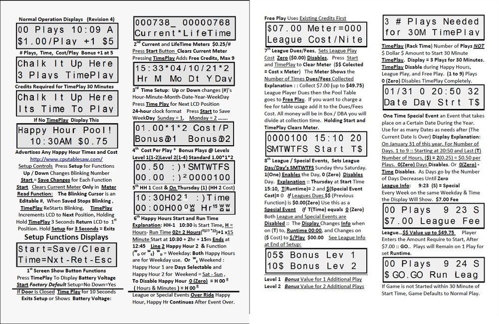 Universal LCD Coin Op Pool Table Add a Dollar Bill Acceptor Conversion Kits