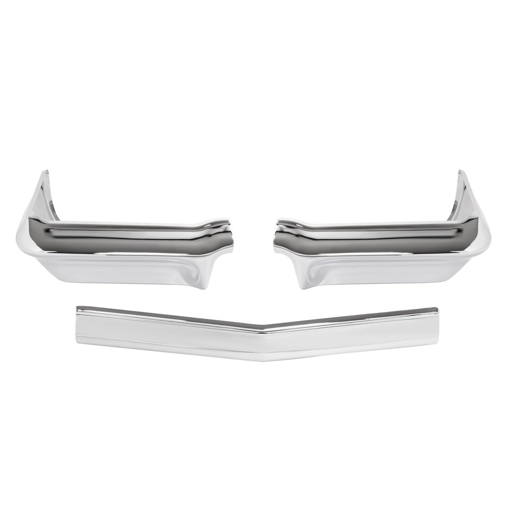 Chrome Front Bumper Panel Replacement Triple Set For Chevy Impala 1963 3PCS