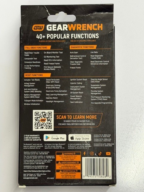 GEARWRENCH Professional Bi-Directional Diagnostic Scan Tool | GWSMARTBT