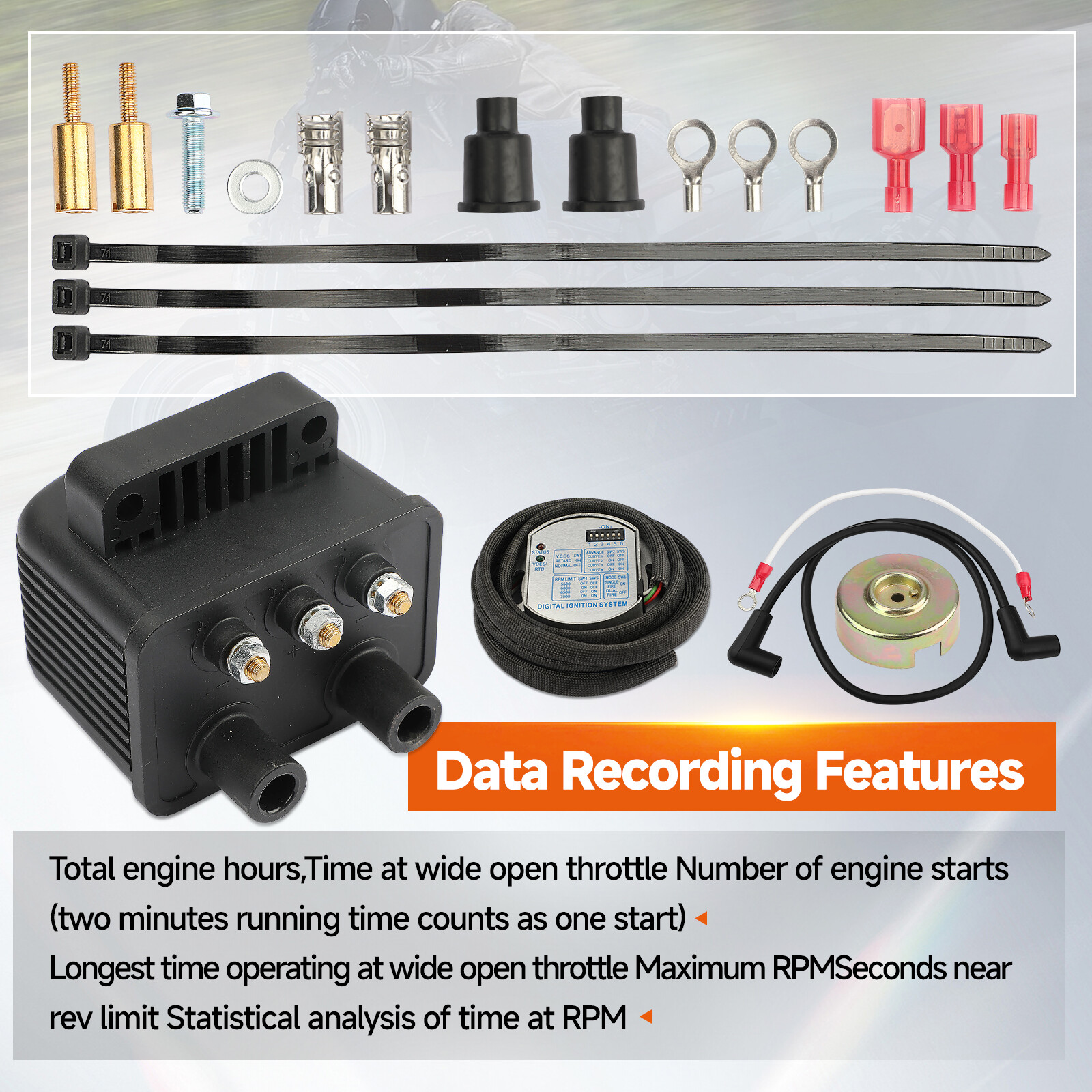 Programmable Ignition 53-660 Fit Harley Shovelhead Evolution & Sportster