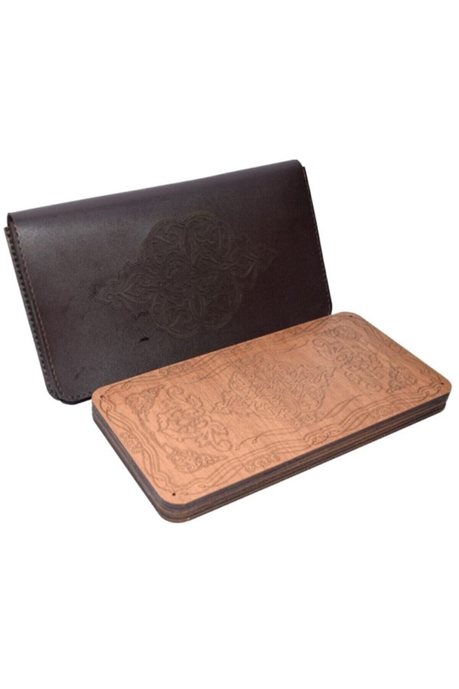 Exclusive Luxury Board Game. Handmade Mini Backgammon Set.