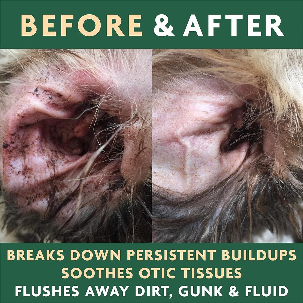 Multi-Symptom Dog Ear Cleaner for Itch Relief & Deodorizing (8oz)
