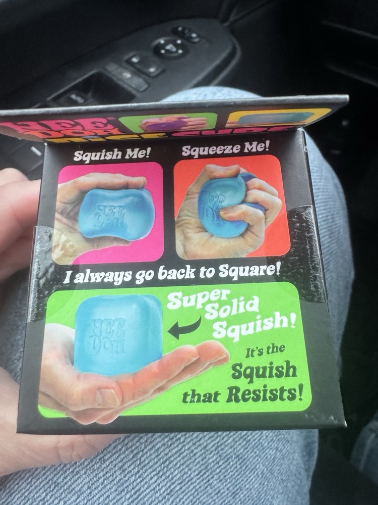 New Nee Doh Nice Cube Pink Super Solid Squish