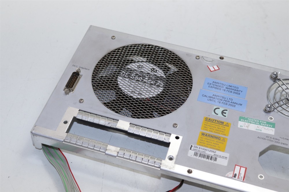 Anritsu MP1556B SDR/PDH/ATM Analyzer Back Panel