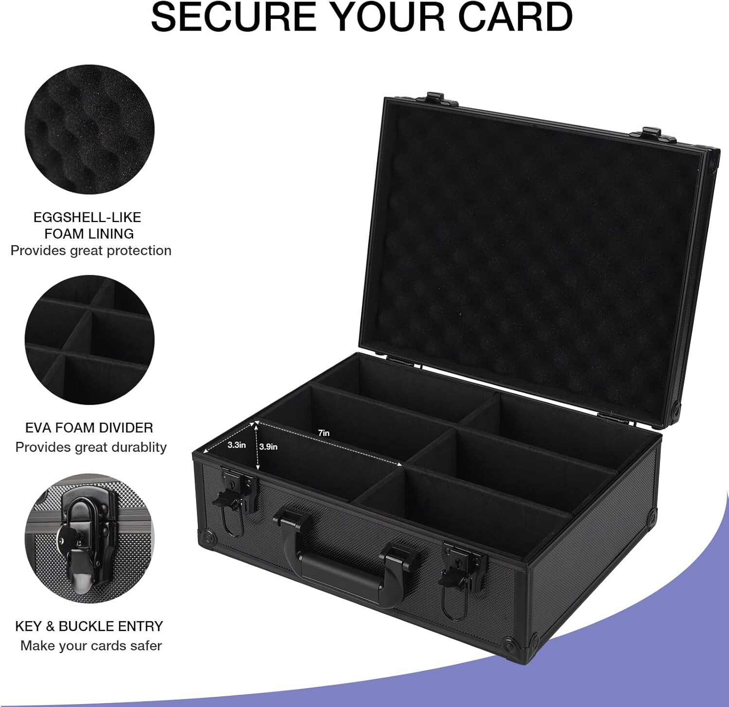 New Toploader Hard Case For 3" x 4" 35pt Sports Cards Storage Boxes Holds 600+