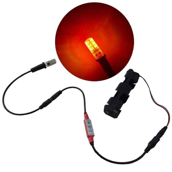 LED flame effects light ember orange & flicker controller - prop scenery EOKIT1
