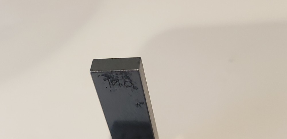 .146" Fowler Rectangular Steel Gage Gauge Block.