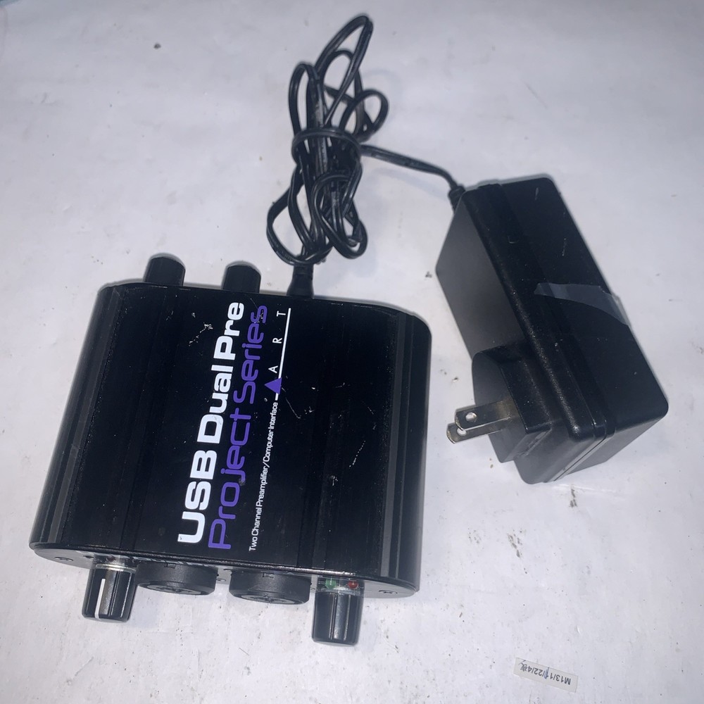 USB Dual Pre Project Series Audio Interface Mic Preamp w/ Power Adapter