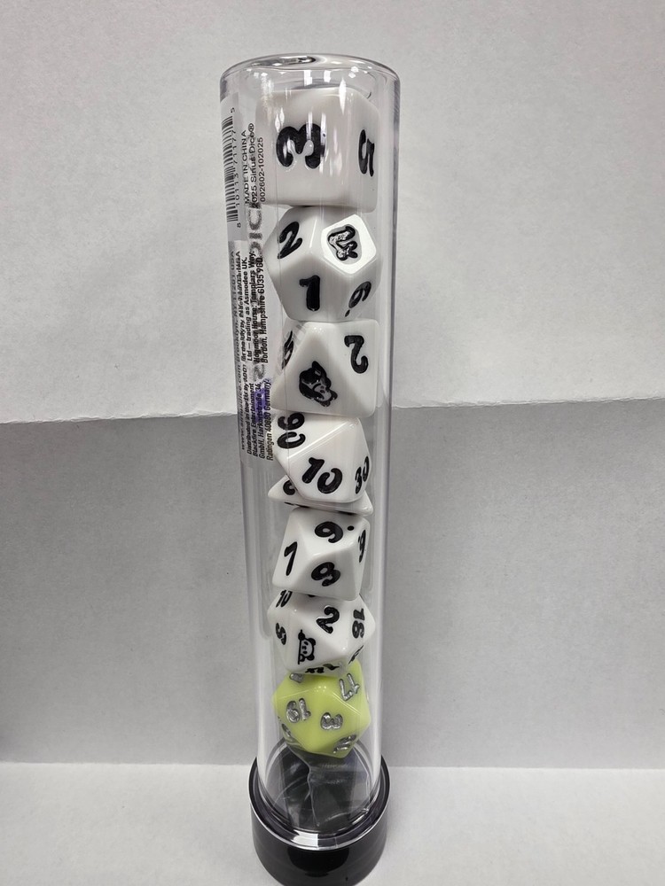Sirius Dice Poly Set - Moon Panda (7) New