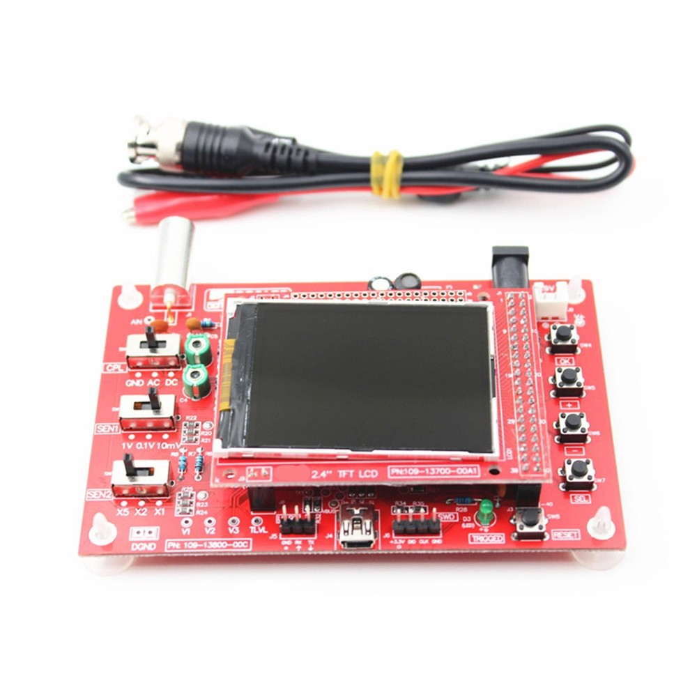 12Bit Assembled DSO138 2.4" TFT Digital Oscilloscope DIY Module Education Kit